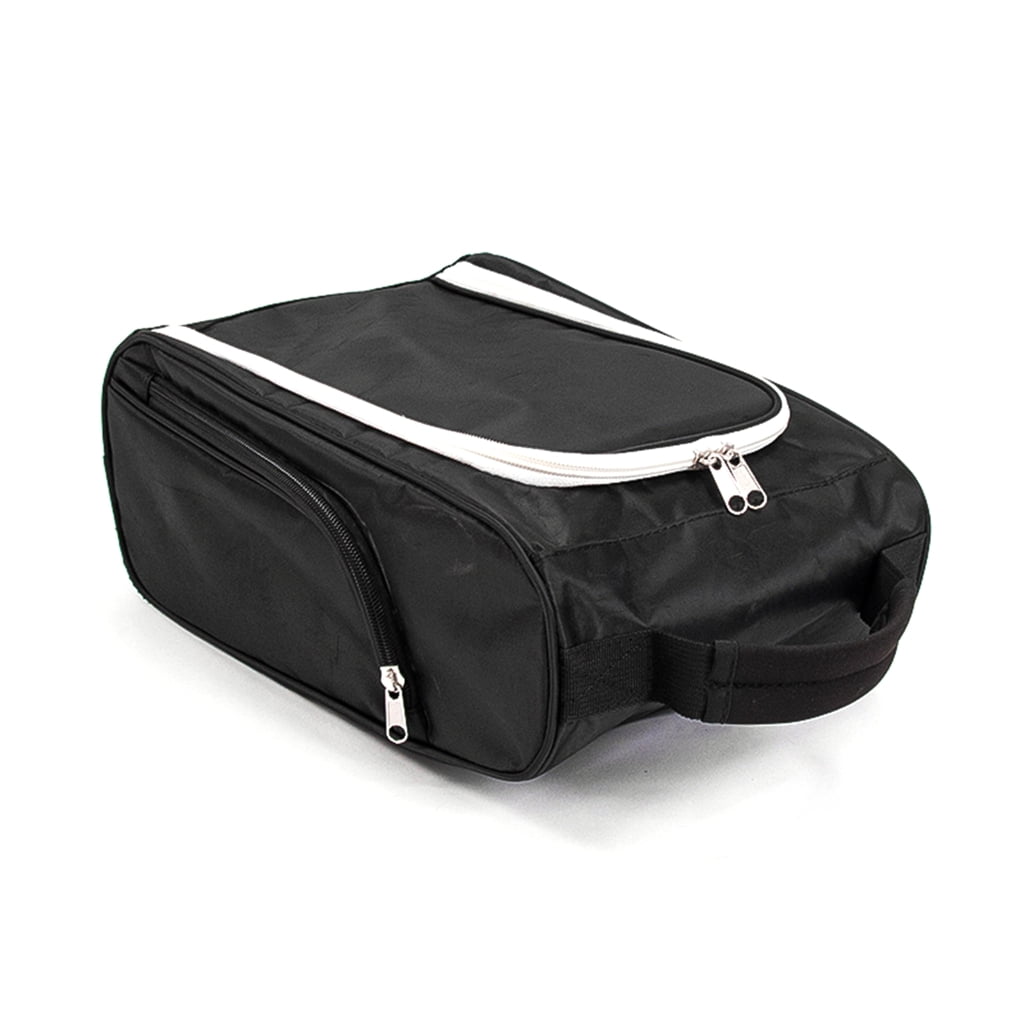 Practical Golfs Shoe Bag with Side Pockets Zippered Shoe Carriers with External Pockets Golfs Gifts for Men or Women