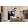 thumbnail image 2 of Luxury Modern Farmhouse Pendant, 11''H x 11''W, Matte Black & White Ash Finish, Broadway Collection, by Urban Ambiance, 2 of 8