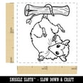 thumbnail image 2 of Opossum Hanging from Tail Self-Inking Rubber Stamp Ink Stamper - Yellow Ink - Small 1 Inch, 2 of 7