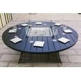 thumbnail image 7 of Direct Wicker Outdoor Rattan Propane Gas Fire Pit Table 50,000BTU 316 Marine Grade Stainless Steel CE Certified (Table Only, 8-Person Round), 7 of 7