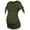 Army Green, variant on Frostluinai Breastfeeding Shirts For Women Plus Size Maternity Nursing Top Short Sleeve Side Ruched Pregnancy Shirt Side Tie Bow Maternity Shirt
