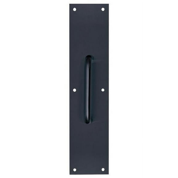 3.5 x 15 in. Stainless Steel Pull Plate, Matte Black