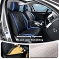 thumbnail image 3 of Fit for CHEVROLET EQUINOX 2005-2026 Seat Cover, Blue Car Seat Covers, Waterproof Faux Leather 5 Seats Full Set Non-slip Protect and Upgrade Seats, Pet Car Seat Covers, 3 of 9