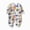 L101-Blue, variant on Baby Bodysuit Long Sleeve Dino Print Button Down Jumpsuit Boys Overalls Newborn Girls One-Piece Clothes Infant Cotton Onesie(L101-Khaki,6-9 M)