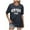 Black, variant on Xiaoxatg Womens T Shirts,Women's T-Shirt for Women Casual Summer English Letter Print Loose Shoulder Round Neck Short Sleeves TopGreenL