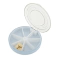 thumbnail image 6 of Unique Bargains 1 Pc Pill Case 7 Grid Round Pill Box Blue, 6 of 6