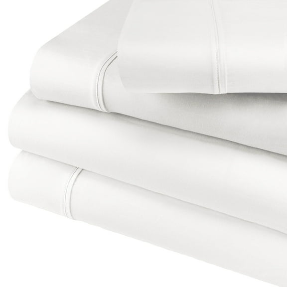 Superior 4-Piece Classic White Cotton Blend Sheet Set, California King