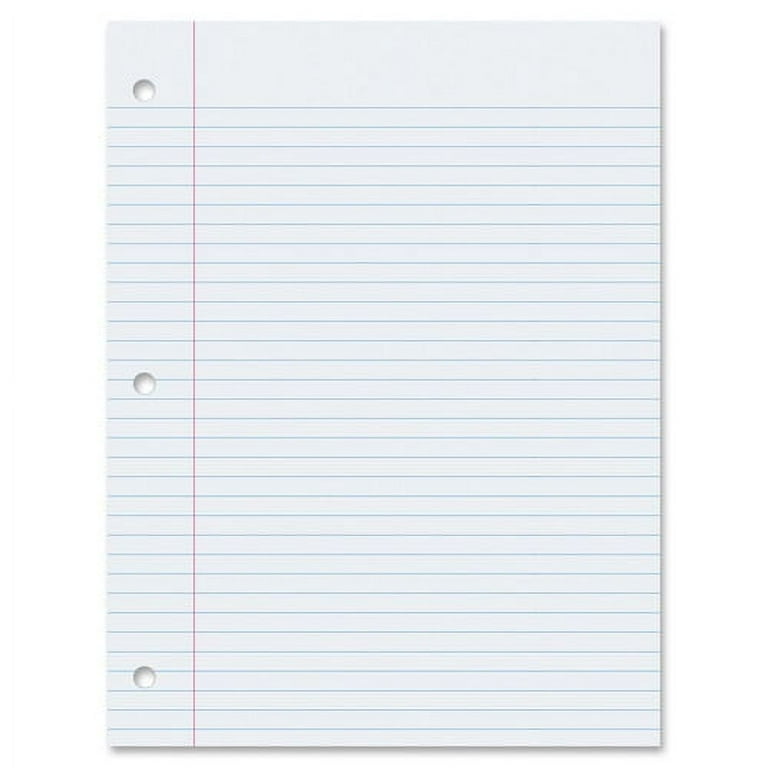 Pacon College-Ruled Filler Paper - 500 Sheets - Ruled Red Margin - 3 Hole(s) - 8 1/2 Pacon College-Ruled Filler Paper - 500 Sheets - Ruled Red Margin - 3 Hole(s) - 8 1/2