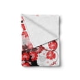 thumbnail image 2 of Femimine Soft Flannel Fleece Blanket, Flower Girl Hair Long Swirling Pink Blossoms Hair Dressers Beauty Feminine, Cozy Plush for Indoor and Outdoor Use, 50" x 60", Black Pink and Red, by Ambesonne, 2 of 6