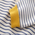 thumbnail image 7 of LYMAYTER Toddler Boys Striped Long Sleeve Lapel Collar Sweatshirt Casual Pullover Top for Daily Wear 2-7Y, 7 of 7
