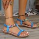 thumbnail image 5 of WILLBEST Sandalias De Plataforma De Verano Para Mujer, Estilo Bohemio, Con Tacón Plano Y Suela Suave, Con Punta De Pez, 5 of 9