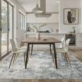 thumbnail image 3 of UERMEI 10x12 Washable Area Rugs for Living Room, Modern Abstract Printed Rug, Vacuum-Friendly, Non Slip Indoor Rug for Bedroom Dining Room Home Decor Carpet, Dark Blue/Gray, 3 of 9