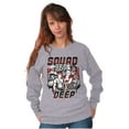 thumbnail image 4 of Kanji Street Fighter Squad Deep Sweatshirt for Men or Women Brisco Brands S, 4 of 6