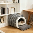 thumbnail image 6 of Calming Cat Bed, Fluffy Winter Snuggles, Plush Anti-Anxiety Cuddler Bed with Removable Cushion for Pets, Warm Cozy Bed for Cats, 6 of 6
