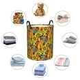 thumbnail image 4 of Balery Dancing African Womens Cesta de ropa redonda con asas, impermeable, independiente, para ropa, juguetes, dormitorio y familia-Small, 4 of 6