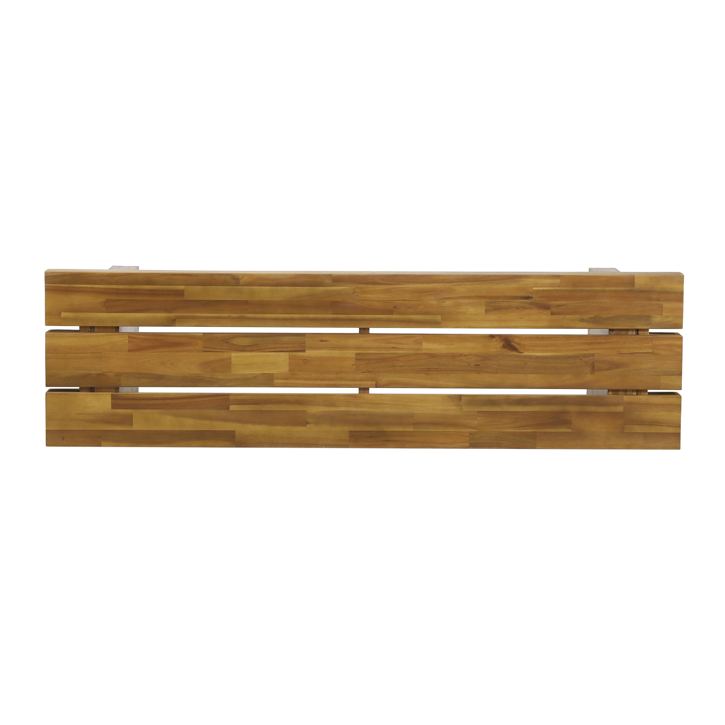 Outdoor Garden Rest Bench, Acacia Wood Outdoor Leisure Seat for Patio Garden, Teak