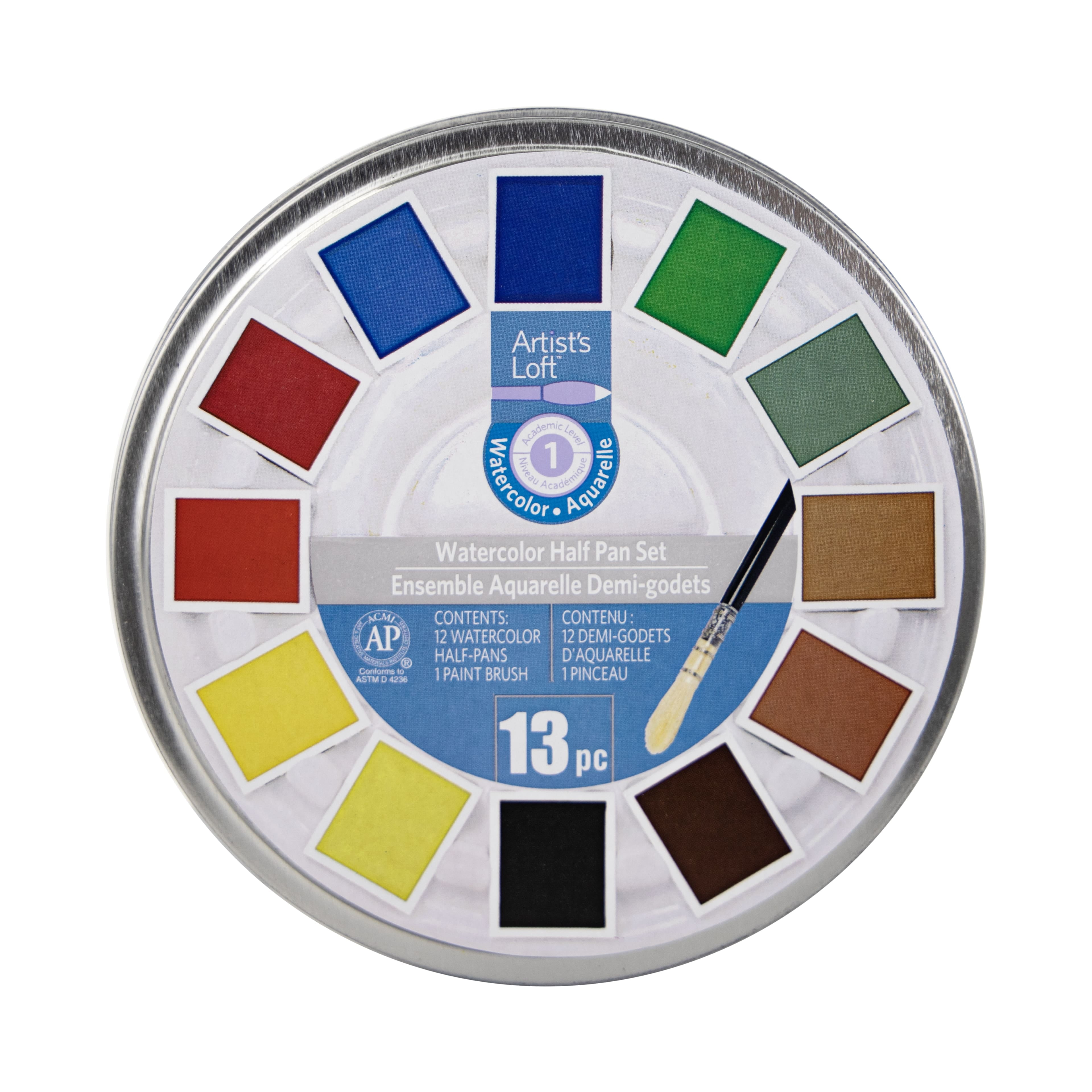 Artist's Loft Watercolor Half-Pan Set
