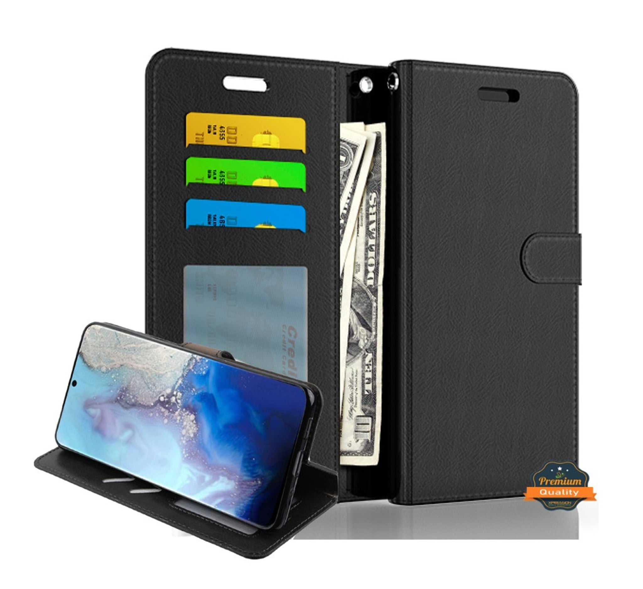 Xpression Case for Samsung Galaxy A52 5G Wallet PU Leather Pouch with Card Slots ID Money Pocket
