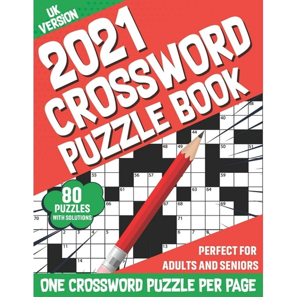 2021 crossword puzzle book take a puzzle journey with 80 large print daily quick crossword puzzles book for puzzle fans senior adult men and women uk version paperback walmart com
