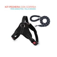 thumbnail image 1 of Set Pechera Arnes Regulable con Correa Para Mascotas Grande Poli Pets PP-PCCBK-GD, 1 of 2