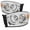 Chrome Housing, variant on AKKON - For Black 06-08 Ram 1500 06-09 Ram 2500 3500 Pickup Truck Headlights Front Lamps Direct Replacement