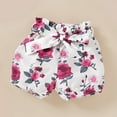 thumbnail image 4 of PatPat Newborn Baby Girl Clothes 100% Cotton 3pcs Baby Tee Short Sleeve Floral Outfit Set, 0-3 Months, 4 of 5