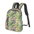 thumbnail image 2 of Daiia Watercolor Blooming Cactus School Backpack for Men and Women Lightweight Backpack Durable Backpack Water-Resistant,Travel,Work Bag, 2 of 9