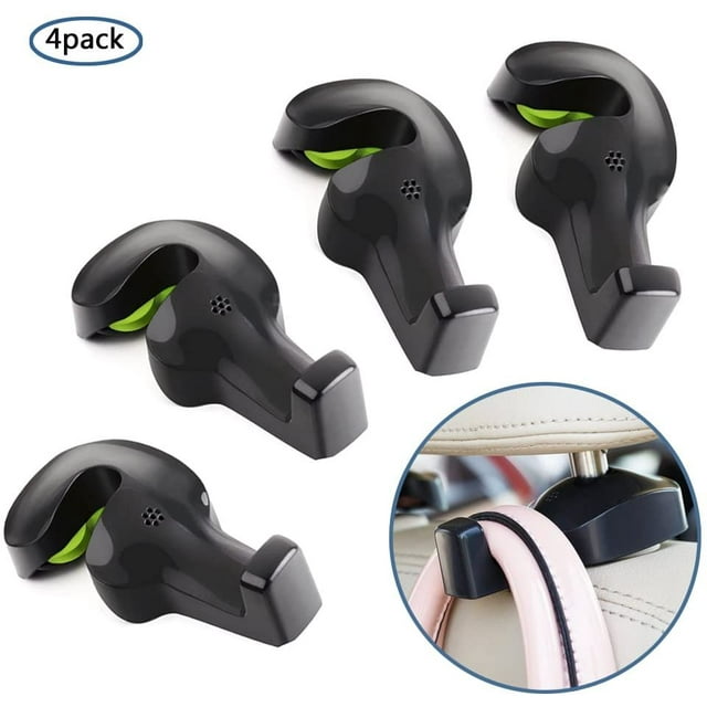 4 Pack Universal Auto Vehicle Back Seat Headrest Hanger Holder Hook