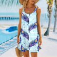 thumbnail image 2 of FVWITLYH Robes Boho pour Femmes Robe de Plage Femme Couleur Unie Sans Manches Dos Nu Camisole Mini Robe de Plage Robe de Fête Or,TG, 2 of 5