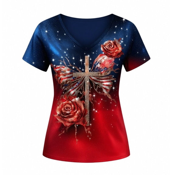 ibiyuan 250th Anniversary Shirt Womens T Shirts Crew America 250 Flag Short Sleeve Clothes Independence Day Funny Shirts Casual Fashion Funny Tops