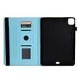 thumbnail image 2 of ELEHOLD for iPad Pro 11" 2022/2021/2020/2018 iPad Air 5/4 10.9",Flip Leather Case Cover with Card Holders Adjustable Kickstand Anti-Slip Elastic Band Shockproof Full Protective Case,Waves, 2 of 9