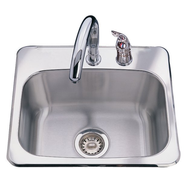Fhp BMSK802 8" Stainless Steel Single Bowl Bar Sink