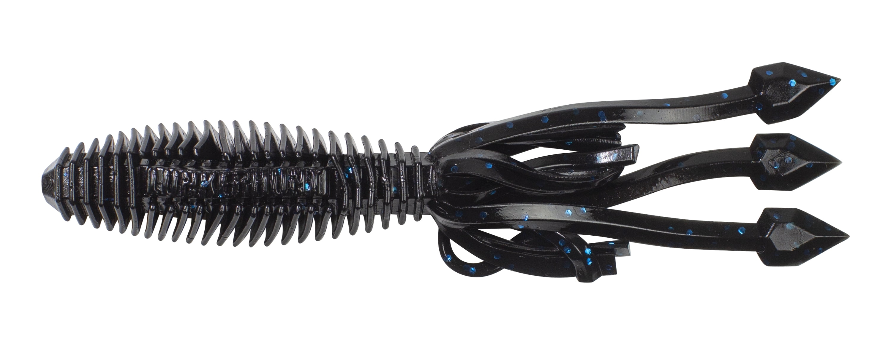 Lunkerhunt Hive Typhon Solid Body Tube, Ultra Durable Soft Plastic Bait, Black Blue Fleck, 3.5 in
