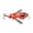 Watermelon Red, variant on Topwater Floating Fishing Lure Realistic Insect Hard Bait with Clicking Sound Double Steel Treble Hooks Bug Bait for Freshwater Saltwater Bass Walleye Trout