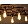 thumbnail image 3 of Warehouse of Tiffany Lilian 6-light Black 41-inch Edison Chandelier with Bulbs - 5' x 24' x 44, 3 of 5