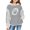 Grey, variant on Teen Girls Ribbed Hoodies Baseball Cute Pullover Hoodie Sweatshirts Kids Long Sleeve Fall Casual Tops Sweatshirts