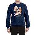 thumbnail image 2 of If It's Not a Golden Retriever It's Just a Dog Gift | Mens Dog Lover Crewneck Graphic Sweatshirt, Vintage Heather Navy, Small, 2 of 3
