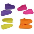 thumbnail image 5 of Sioweci Silicone Elastic Reusable Waterproof Shoe Cover for Walking Raining Hiking Black S, 5 of 13