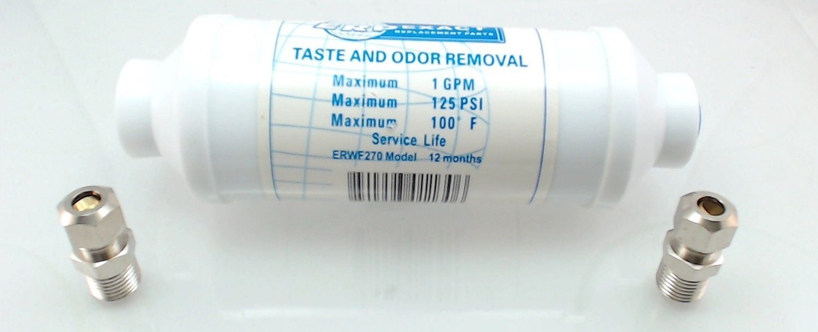 In Line Water Filter Taste & Odor Removal 63/8" , WF270