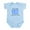 Sky Blue, variant on CafePress - Half Greek Body Suit - Baby Light Bodysuit, Size Newborn - 24 Months
