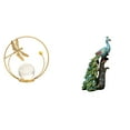 thumbnail image 1 of Estatua de con bola de cristal, escultura decorativa de resina y hierro, adorno de escritorio, base estable, ideal para el hogar, la oficina, 1 of 8