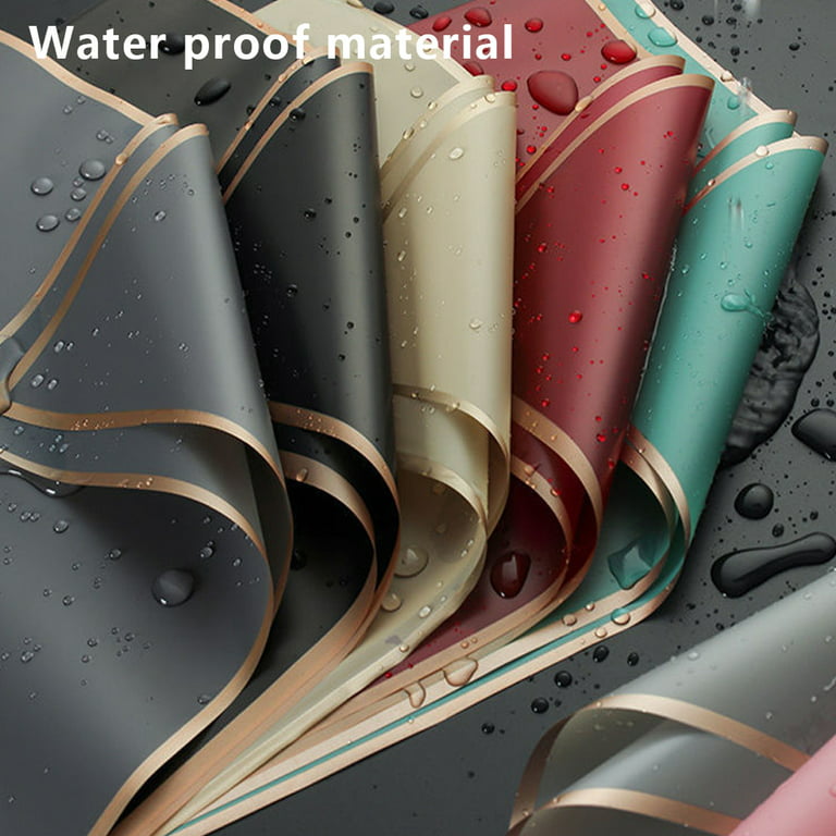 Waterproof Floral Wrapping Paper Sheets Fresh Flowers Bouquet Gift Packaging  Korean Florist Supplies, 20 Sheets,red 