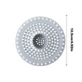 thumbnail image 2 of Silicone Hair Catcher Floor Drain Cover With Raised Design To Block Hair While Letting Water Flow Weighted Stable Fit Replaces Suction Cups For Us Standard Flat Drains In Shower, 2 of 5