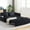 Black, variant on 3-in-1 Corduroy Sleeper with High - quality Backrest / Rock in Comfort