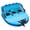 blue, variant on VEVOR Towable Tube for Boating, 1-2 Riders Inflatable Towable Tubes with Deck Seats and Backrest, 340 lbs Water Sport Tube for Boat to Pull, Full Nylon Cover, EVA Grab Handles
