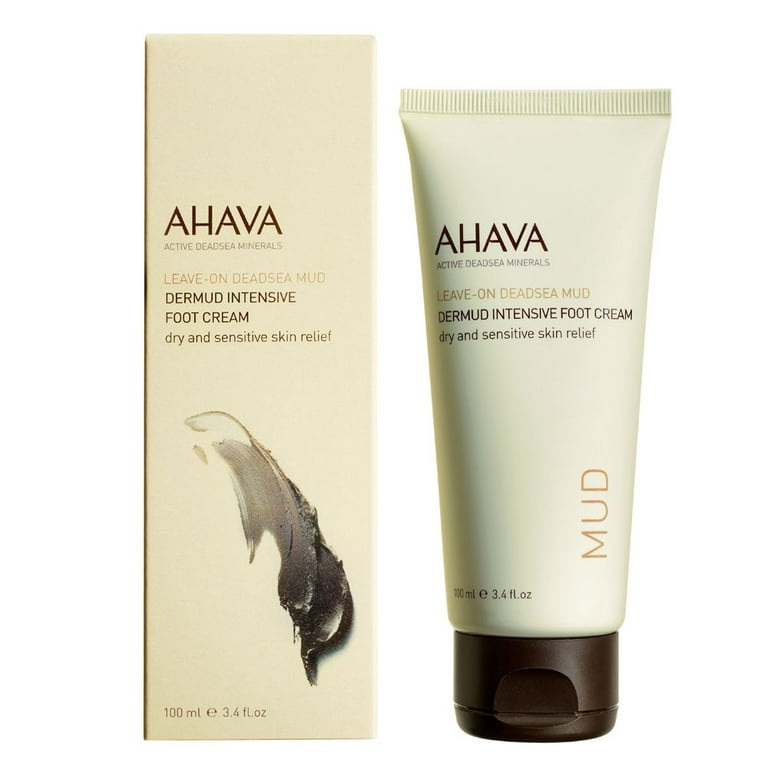 AHAVA Dead Sea Dermud Moisturizers Intensive Foot Cream, 3.4 OZ