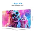 thumbnail image 2 of Xecao Neon Skull With Milkshake for Waterproof Mouse Pad - Extended Contour Mouse Mat, Large Gaming Mousepad Laptop Keyboard Mat with Non-Slip Rubber Base, 2 of 8