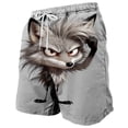 thumbnail image 3 of Ceisia Men's Funny Animal Print Beach Shorts Novelty Drawstring Swim Trunks with Hidden Pocket Quick Dry Summer Bottoms Gifts for Father, 3 of 5