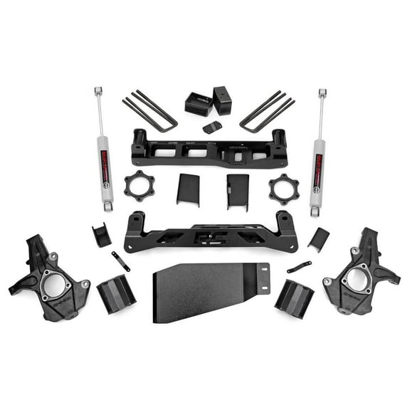 Rough Country 5" Lift Kit (fits) 2007-2013 Chevy Silverado GMC Sierra 1500 4WD | N3 Shocks | Knuckle Suspension | 26230