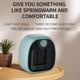 thumbnail image 5 of Calentador de espacio portátil Sunnimix calefactor portátil 1000W cerámica verde, 5 of 7